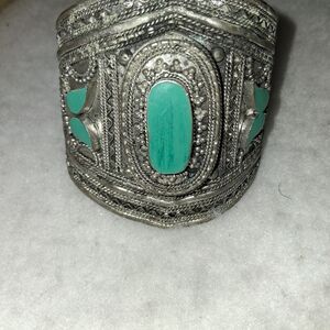 Silver and Turquoise Cuff Bracelet